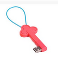 The plum flower key shaped data line USB With Keychain